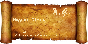Megyes Gitta névjegykártya